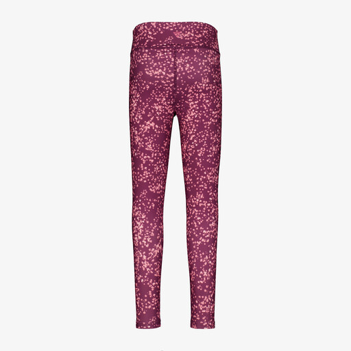 Meisjes sportlegging met print rood