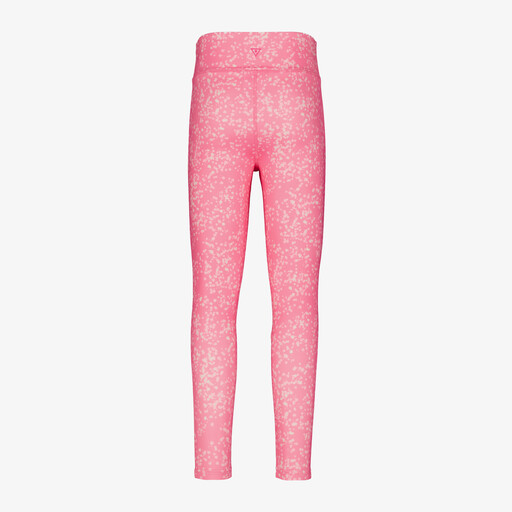 Meisjes sportlegging met print roze