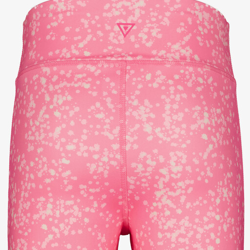 Meisjes sportlegging met print roze