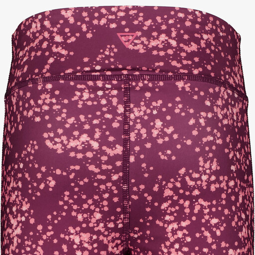 Meisjes sportlegging met print rood