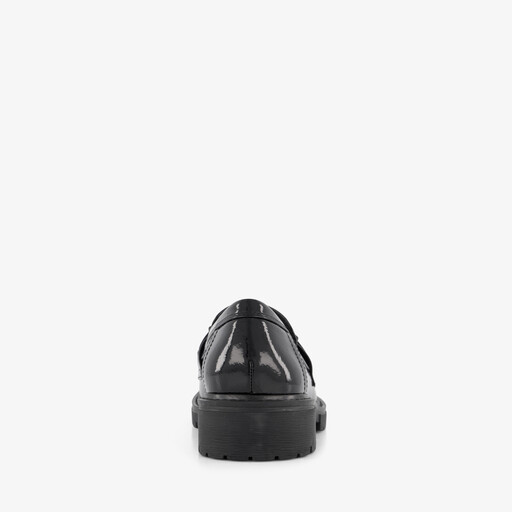Dames lak loafers zwart