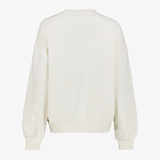 Dames sweater met opdruk wit