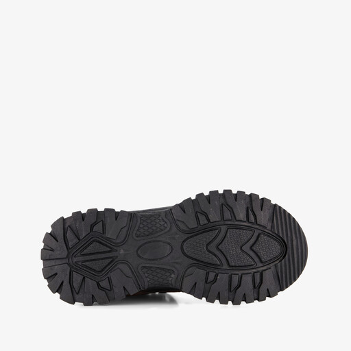 Hoge jongens outdoor sneakers zwart bruin