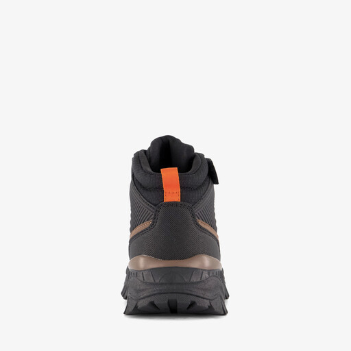 Hoge jongens outdoor sneakers zwart bruin