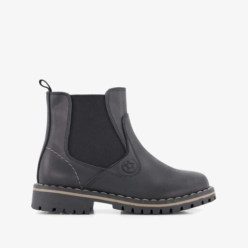 Leren jongens Chelsea boots zwart
