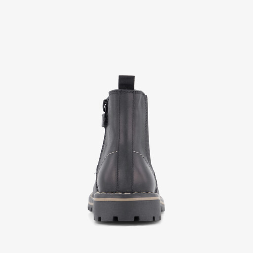 Leren jongens Chelsea boots zwart