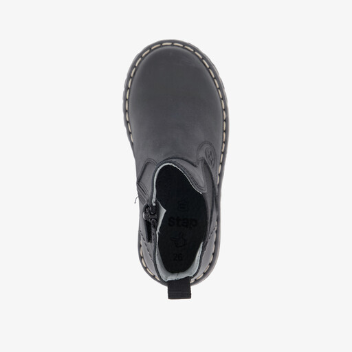 Leren jongens Chelsea boots zwart