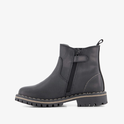 Leren jongens Chelsea boots zwart