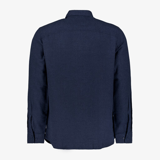 Heren overhemd donkerblauw