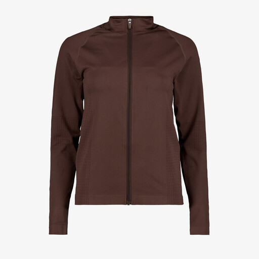 Dames sportvest bruin