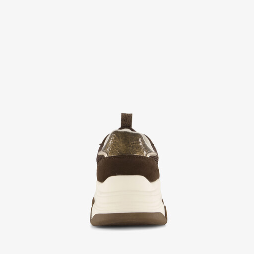 Dames dad sneakers bruin