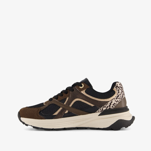 XX By dames sneakers met dierenprint bruin zwart