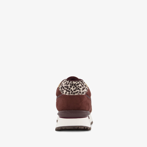 XX By dames sneakers met dierenprint bordeaux rood