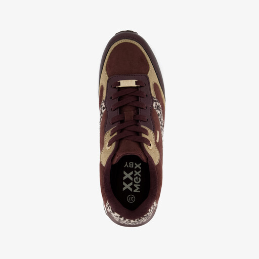 XX By dames sneakers met dierenprint bordeaux rood