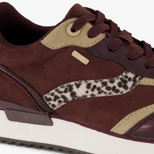 XX By dames sneakers met dierenprint bordeaux rood