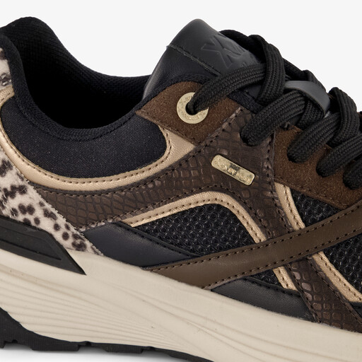 XX By dames sneakers met dierenprint bruin zwart