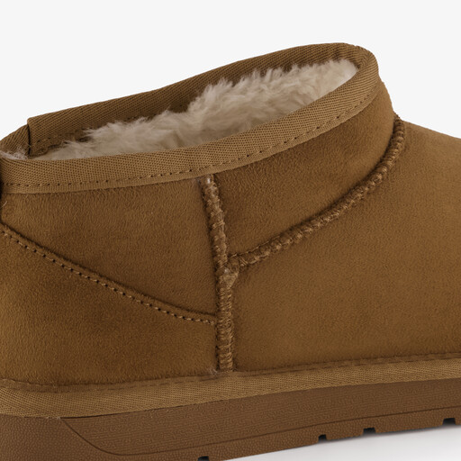 Gevoerde dames boots cognac bruin