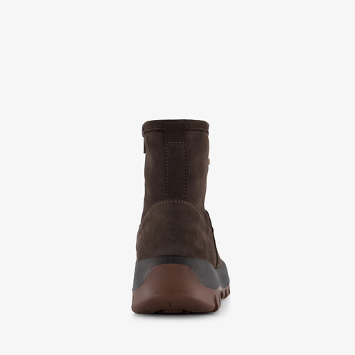 Gevoerde leren dames outdoor boots bruin