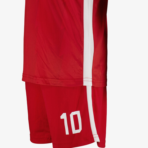 Tweedelige kinder sportset rood wit