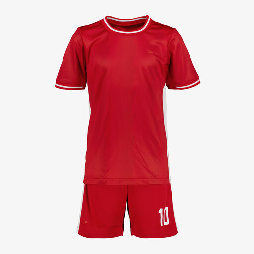 Tweedelige kinder sportset rood wit