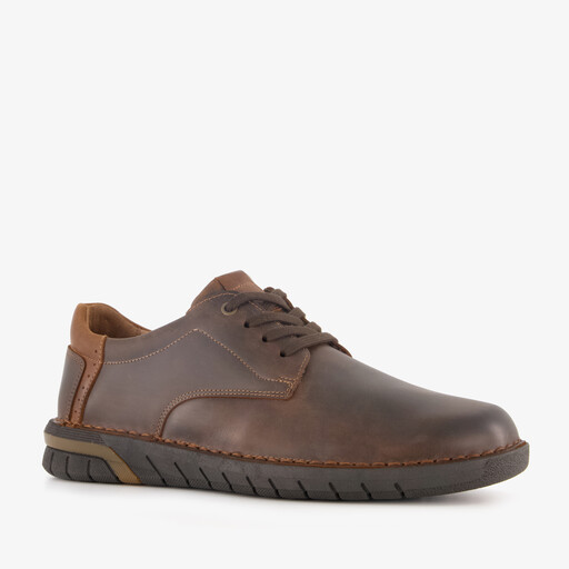 Leren heren veterschoenen bruin