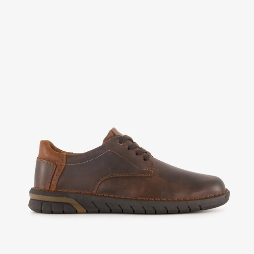Leren heren veterschoenen bruin