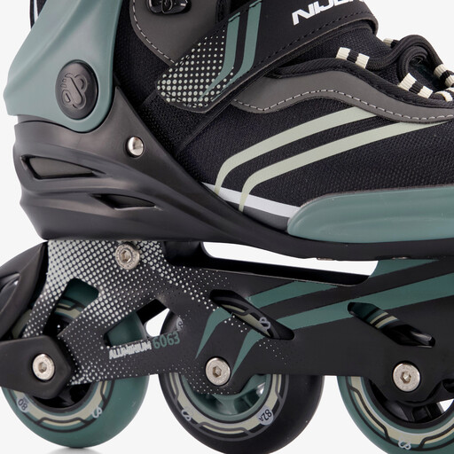 Dames semi-softboot skeelers zwart groen