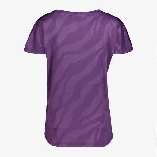 Dames sport T-shirt met print paars