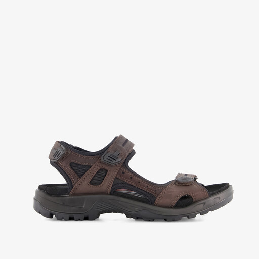 ECCO Offroad leren heren sandalen zwart