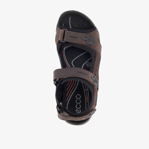 ECCO Offroad leren heren sandalen zwart