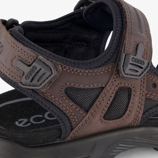 ECCO Offroad leren heren sandalen zwart