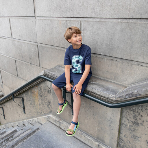 Name It jongens T-shirt blauw met opdruk