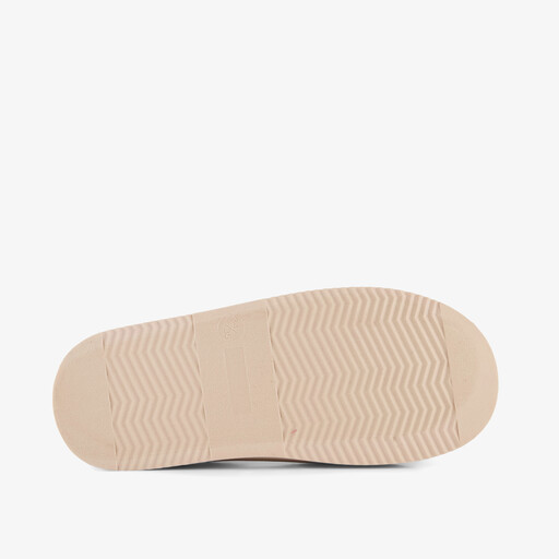 Gevoerde meisjes pantoffels beige