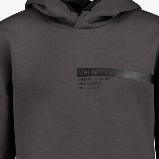 Jongens hoodie donkergrijs