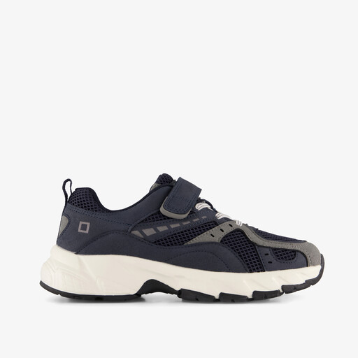 Jongens dad sneakers donkerblauw grijs