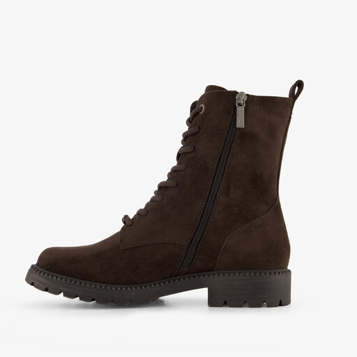 Dames veterboots bruin