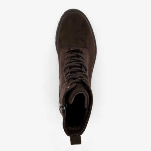 Dames veterboots bruin