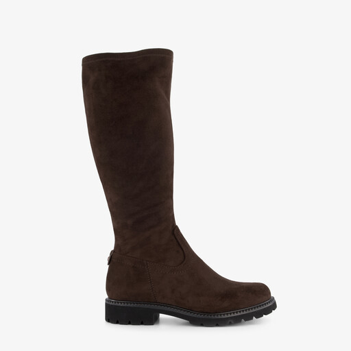 Hoge stretchlaarzen bruin