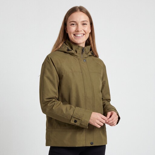 Korte dames jas groen