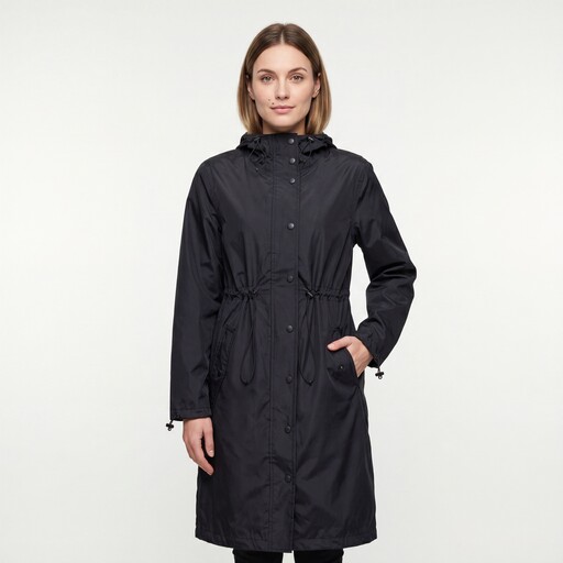 2 in 1 dames parka regenjas