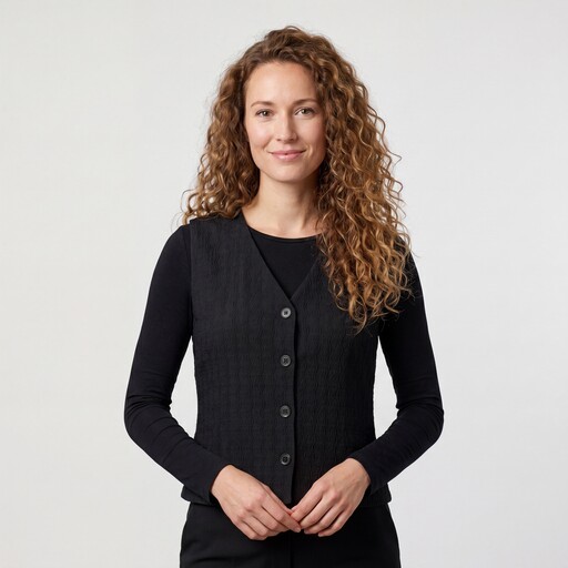 Dames gilet zwart