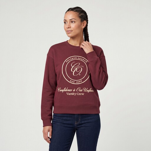 Dames sweater bordeauxrood