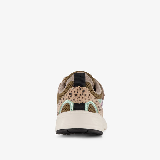 Suede meisjes sneakers beige