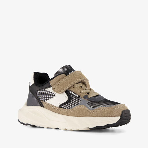 Jongens sneakers beige grijs