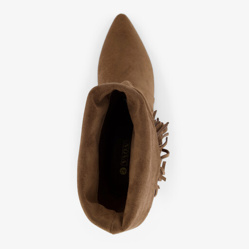 Dames boots met franjes bruin