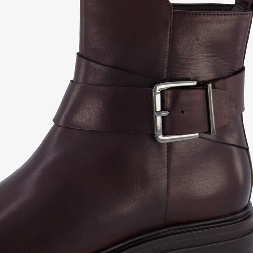 Leren dames boots bruin