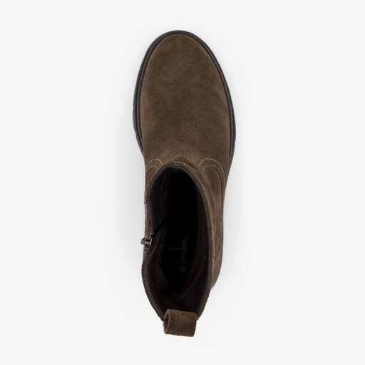 Suède dames boots bruin