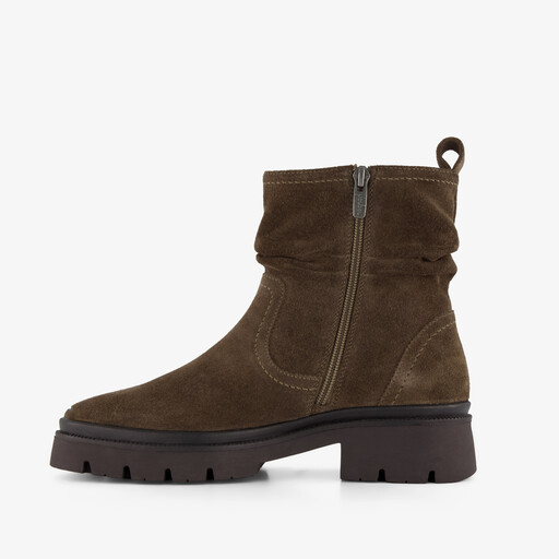 Suède dames boots bruin