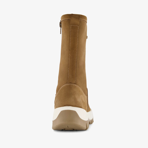 Suède dames laarzen cognac