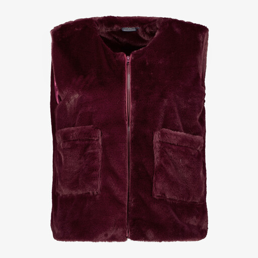 Dames gilet bordeauxrood